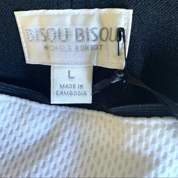 BISOU BISOU WHITE PENCIL SKIRT SIZE LARGE - Picture 5 of 8